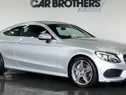 Silver Used 2016 Mercedes C200 AMG line Coupe | £13,495 (Fair price)