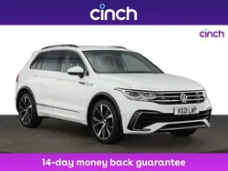 White Used 2021 VW Tiguan R-line SUV | £23,999 (Fair price)