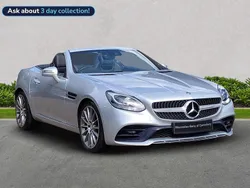 Silver Used 2018 Mercedes SLC200 AMG line Cabriolet | £18,499 (Fair price)