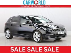Black Used 2018 Peugeot 308 GT-line Hatchback | £8,923 (Fair price)