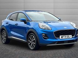 Desert island blue Used 2021 Ford Puma Titanium Hatchback | £12,990 (Fair price)