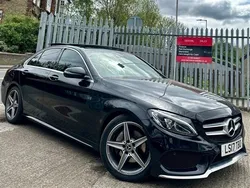 Black Used 2017 Mercedes C220 AMG line Sedan | £14,490 (Fair price)