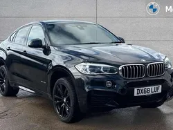 Black Used 2018 BMW X6 M Sport SUV | £23,142 (Fair price)