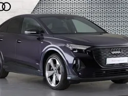 Mauve/purple Used 2024 Audi Q4 e-tron Black Edition SUV | £38,013 (Fair price)