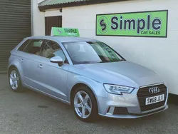 Silver Used 2018 Audi A3 Sportback Sport Hatchback | £8,489 (Fair price)