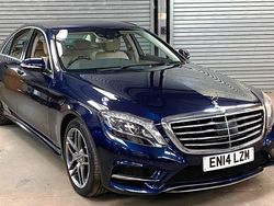 Blue Used 2014 Mercedes S350 AMG line Sedan | £20,950 (Fair price)