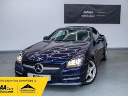 Blue Used 2013 Mercedes SLK250 AMG Cabriolet | £10,299 (Fair price)