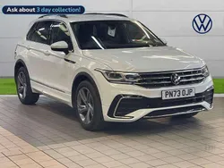 White Used 2023 VW Tiguan R-line Edition SUV | £30,350 (Fair price)