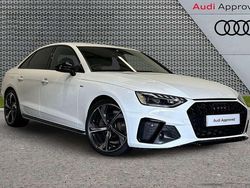 White Used 2022 Audi A4 Black Edition Sedan | £25,995