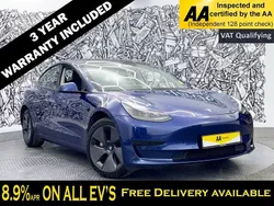 Blue Used 2021 Tesla Model 3 Standard Range Plus Sedan | £16,195 (Fair price)