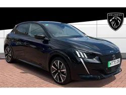Black Used 2021 Peugeot e-208 GT Hatchback | £11,790