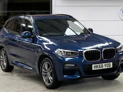 Blue Used 2018 BMW X3 M Sport SUV | £23,400 (Fair price)