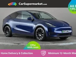 Blue Used 2022 Tesla Model Y Long Range SUV | £25,697 (Fair price)