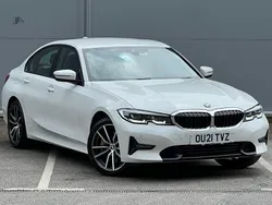 White Used 2021 BMW 330e Sport Line Sedan | £16,795 (Fair price)