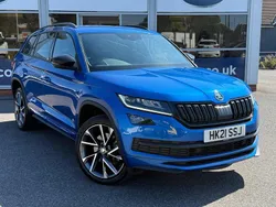 Blue Used 2021 Skoda Kodiaq SportLine SUV | £28,805 (Fair price)