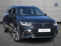 Black Used 2024 VW Tiguan Allspace R-line SUV | £34,989 (Expensive)