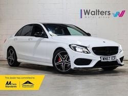 White Used 2017 Mercedes C200 AMG Line Premium Plus Sedan | £16,500 (Expensive)
