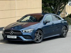 Blue Used 2022 Mercedes CLA200 AMG line Coupe | £20,995 (Good price)