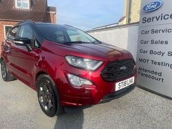 Red Used 2018 Ford Ecosport ST-Line SUV | £11,995 (Fair price)