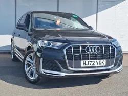 Black Used 2022 Audi Q7 S-Line SUV | £38,998 (Fair price)