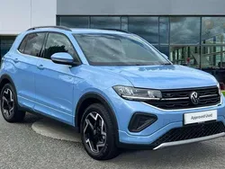 Clear blue metallic New 2025 VW T-Cross R-line SUV | £27,525 (Fair price)