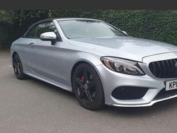 Silver Used 2017 Mercedes C220 AMG line Cabriolet | £12,990 (Good price)