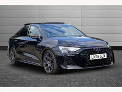 Black New 2025 Audi RS3 Comfort Hatchback | £66,195 (Expensive)