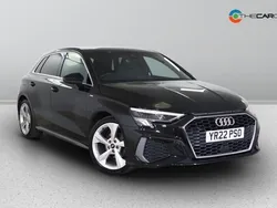 Black Used 2022 Audi A3 Sportback S-Line Hatchback | £19,299 (Fair price)