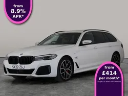 White Used 2022 BMW 530e M Sport Estate | £27,357 (Fair price)