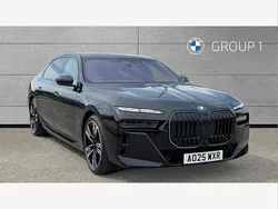 Black New 2025 BMW i7 M Sport Sedan | £83,075 (Expensive)