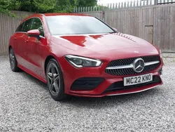Red Used 2022 Mercedes CLA200 AMG line Estate | £20,998 (Fair price)