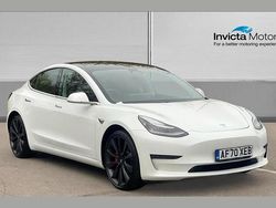 White Used 2020 Tesla Model 3 Performance Sedan | £19,000 (Fair price)