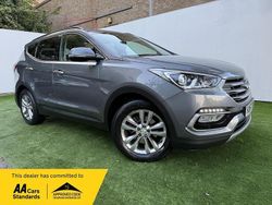 Silver Used 2017 Hyundai Santa Fe Premium SUV | £11,795 (Fair price)
