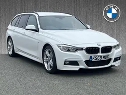 White Used 2018 BMW 320 M Sport Estate | £17,899 (Good price)