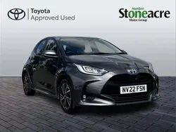 Grey Used 2022 Toyota Yaris Hybrid Design Hatchback | £16,000 (Fair price)