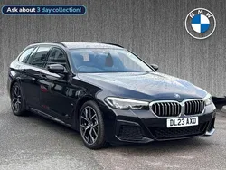 Black Used 2023 BMW 520 M Sport Estate | £32,699 (Fair price)