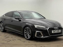 Mythos black Used 2021 Audi A5 Sportback S-Line Hatchback | £23,490 (Fair price)