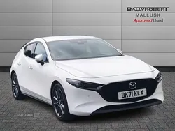 White Used 2021 Mazda 3 Inclusive Hatchback | £15,185 (Fair price)