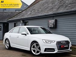 White Used 2018 Audi A4 S-Line Sedan | £7,989 (Expensive)