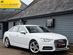 White Used 2018 Audi A4 S-Line Sedan | £7,989 (A bit pricey)