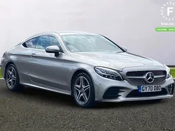 Silver Used 2020 Mercedes C200 AMG line Coupe | £19,099 (Good price)