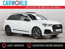 White Used 2021 Audi Q7 Black Edition SUV | £40,682 (Expensive)