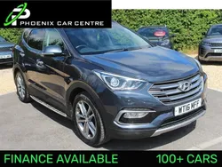 Blue metallic Used 2016 Hyundai Santa Fe Premium SE SUV | £12,495 (Fair price)