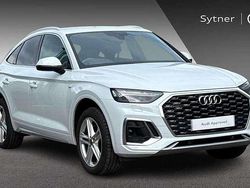 White Used 2022 Audi Q5 Sportback S-Line SUV | £32,500 (Fair price)