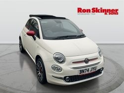 White New 2024 Fiat 500 Red Cabriolet | £15,999 (A bit pricey)