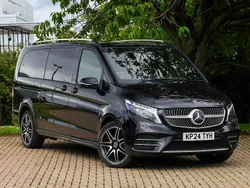 Black Used 2024 Mercedes V220 AMG line MPV | £64,998 (Fair price)