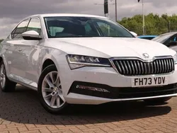 Moon white metallic Used 2024 Skoda Superb SE Technology Hatchback | £25,495 (A bit pricey)