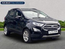 Black Used 2022 Ford Ecosport Titanium SUV | £11,429 (Good price)