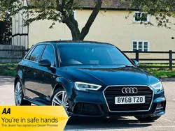 Blue Used 2018 Audi A3 Sportback S-Line Hatchback | £12,490 (Good price)