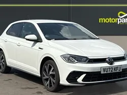 Pure white gloss Used 2022 VW Polo R-line Hatchback | £15,000 (Fair price)